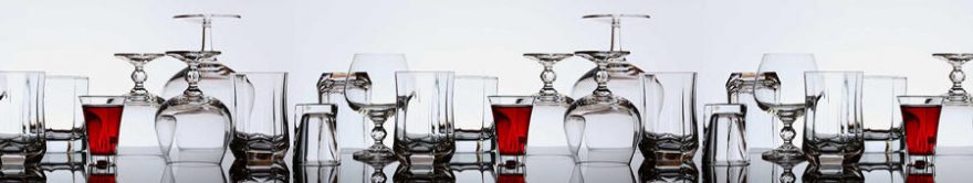 Изображение для стеклянного кухонного фартука, скинали: напитки, стаканы, бокал, fartux1762