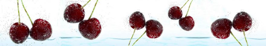 Изображение для стеклянного кухонного фартука, скинали: ягоды, вишня, skinap96