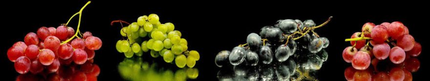 Изображение для стеклянного кухонного фартука, скинали: виноград, fartux1808