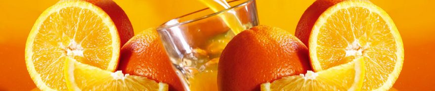 Изображение для стеклянного кухонного фартука, скинали: фрукты, апельсины, fartux1868