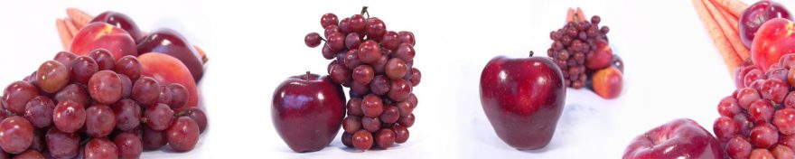 Изображение для стеклянного кухонного фартука, скинали: фрукты, яблоки, виноград, skin255